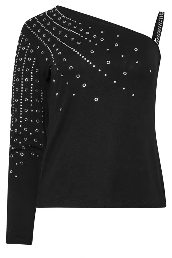Eyelet Asymmetric Top
